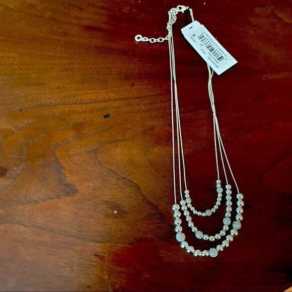 Anne Klein Triple Strand Beaded Necklace NWT - Picture 1 of 2